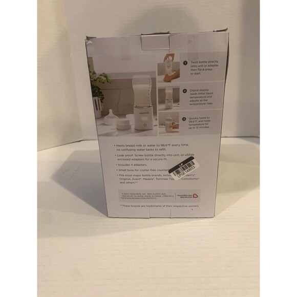 Munchkin 98° Digital Bottle Warmer Perfect Temperature New/Open Box GREAT SHAPE - Picture 8 of 8